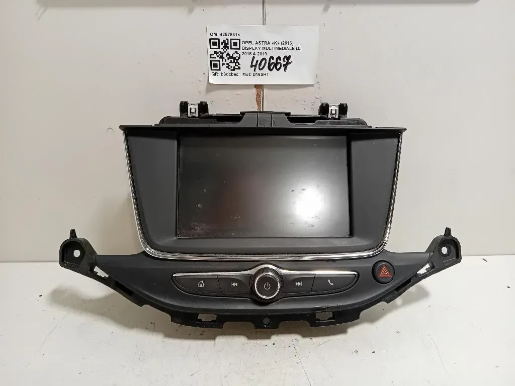 Display Multimediale 42578318 Opel Astra K 2016