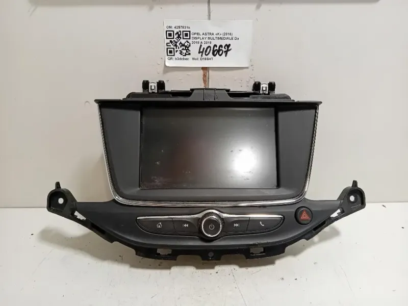 Display Multimediale 42578318 Opel Astra K 2016