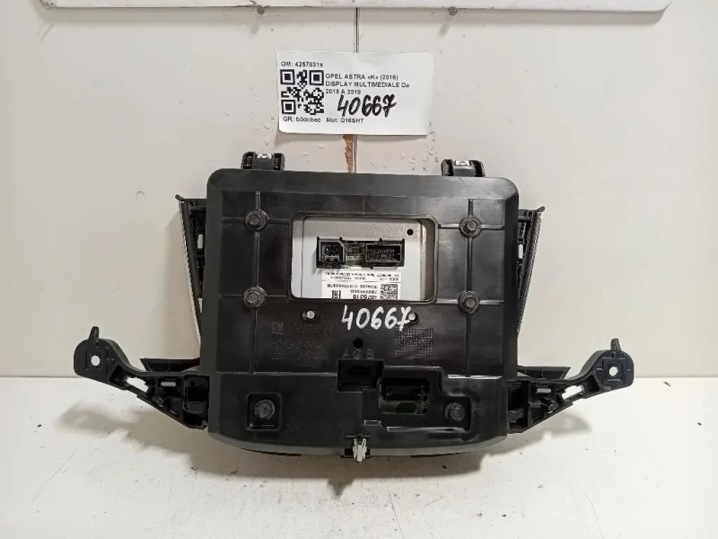 Display Multimediale 42578318 Opel Astra K 2016