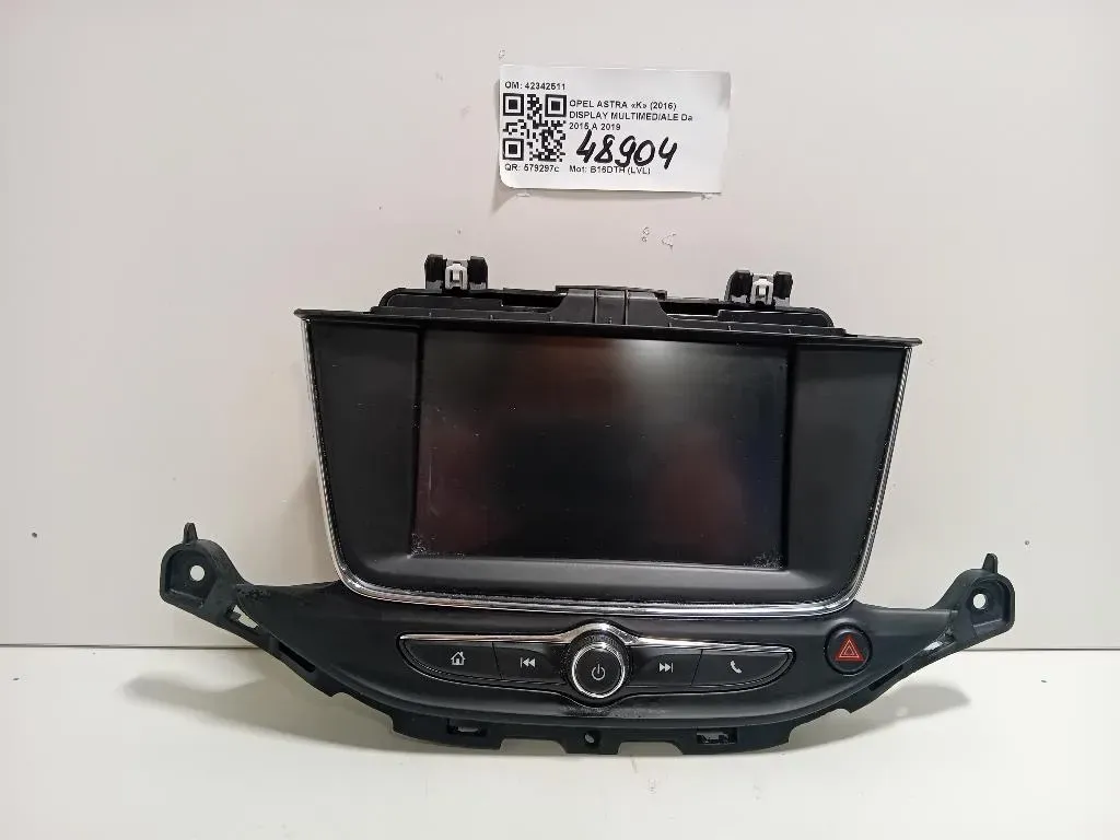 Display Multimediale 42342511 Opel Astra K 2016