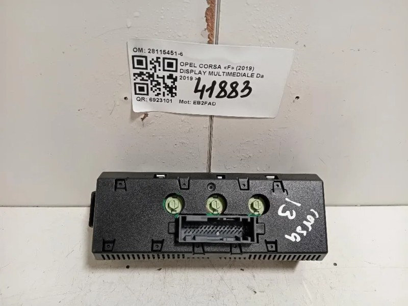 Display Multimediale 28115451-6 Opel Corsa F 2019