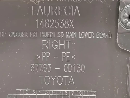 Pannello Rivestimento Porta ANT DX 67763-0D130 Toyota Yaris IV 2017