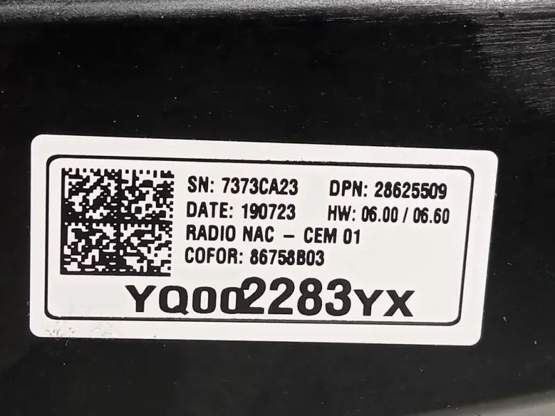 Display Multimediale 86758B03 Opel Crossland X 2017