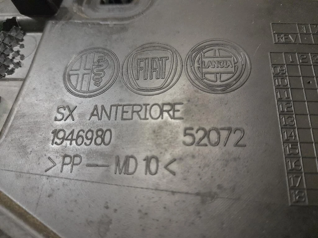 Pannello Rivestimento Porta ANT SX 1946951 Alfa Romeo Giulietta 2010