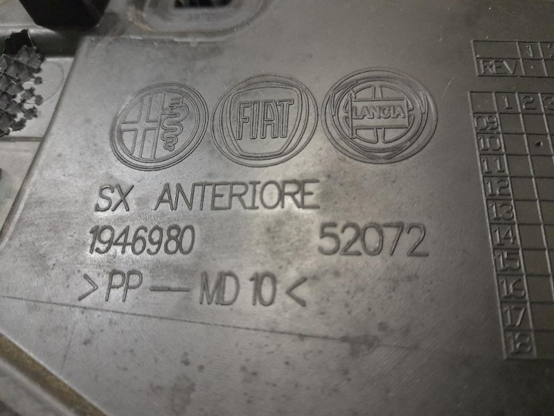 Pannello Rivestimento Porta ANT SX 1946951 Alfa Romeo Giulietta 2010