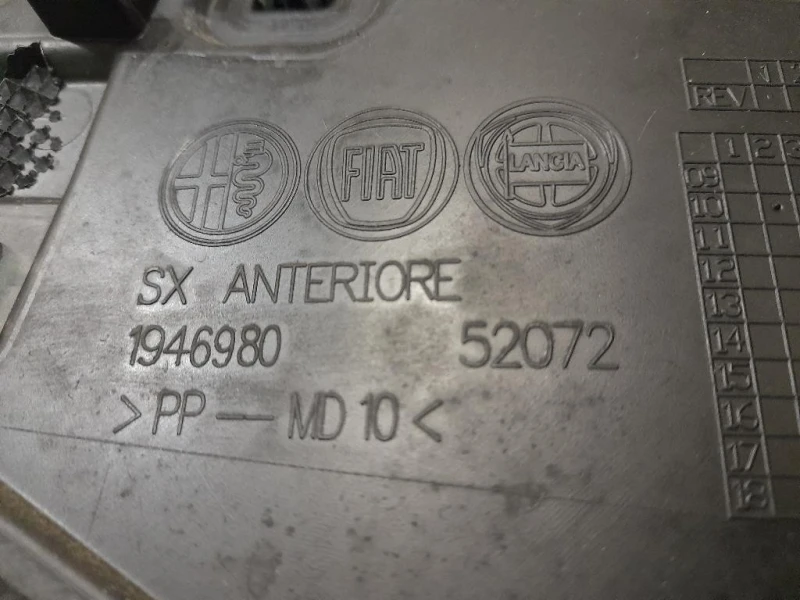 Pannello Rivestimento Porta ANT SX 1946951 Alfa Romeo Giulietta 2010