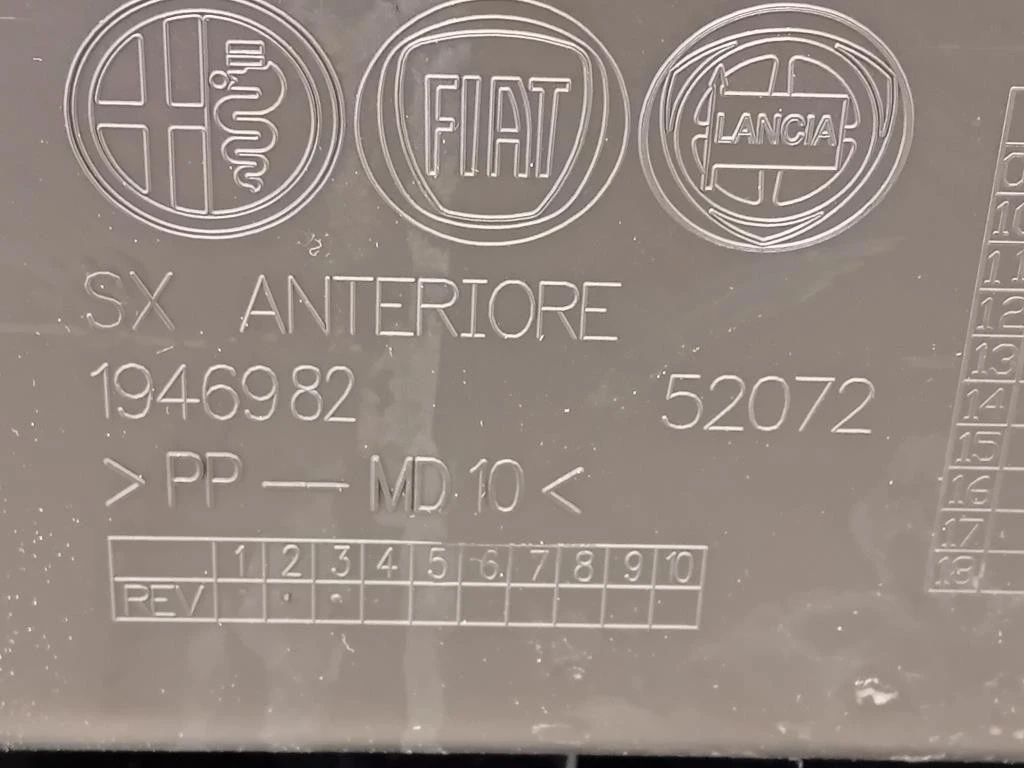 Pannello Rivestimento Porta ANT SX 156092165 Alfa Romeo Giulietta 2010