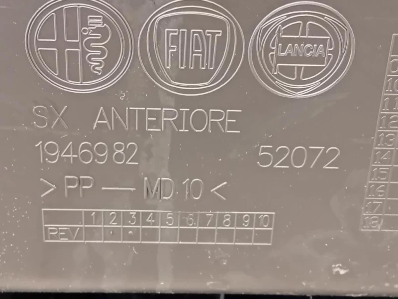 Pannello Rivestimento Porta ANT SX 156092165 Alfa Romeo Giulietta 2010
