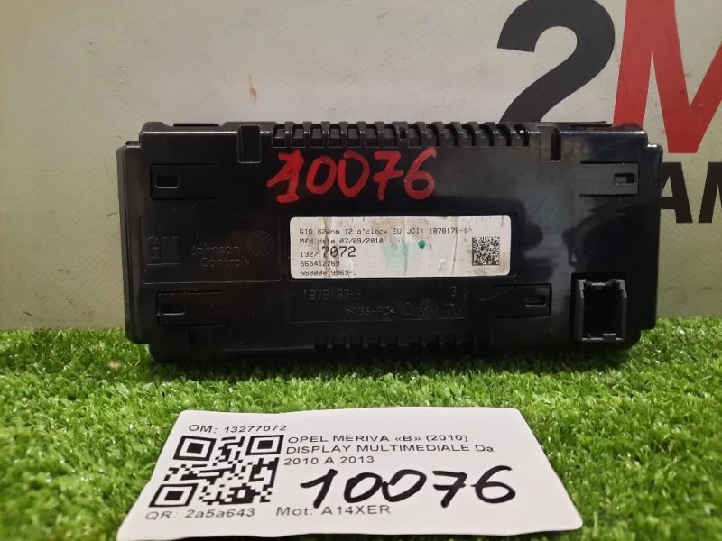 Display Multimediale 13277072 Opel Meriva B 2010 Display Multimediale 13277072 Opel Meriva B 2010