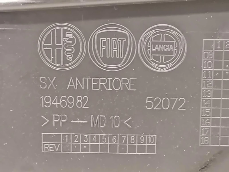 Pannello Rivestimento Porta ANT SX Alfa Romeo Giulietta 2013