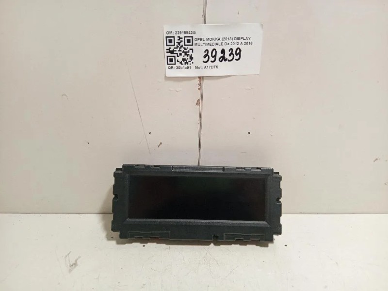 Display Multimediale 22915943G Opel Mokka 2013