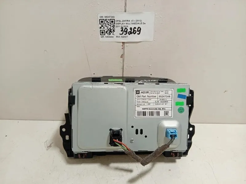Display Multimediale 95247248 Opel Zafira C 2012