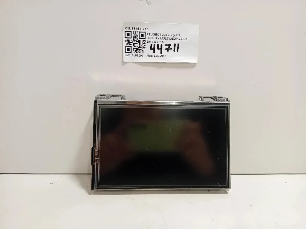 Display Multimediale 98 053 017 Peugeot 208 I 2012