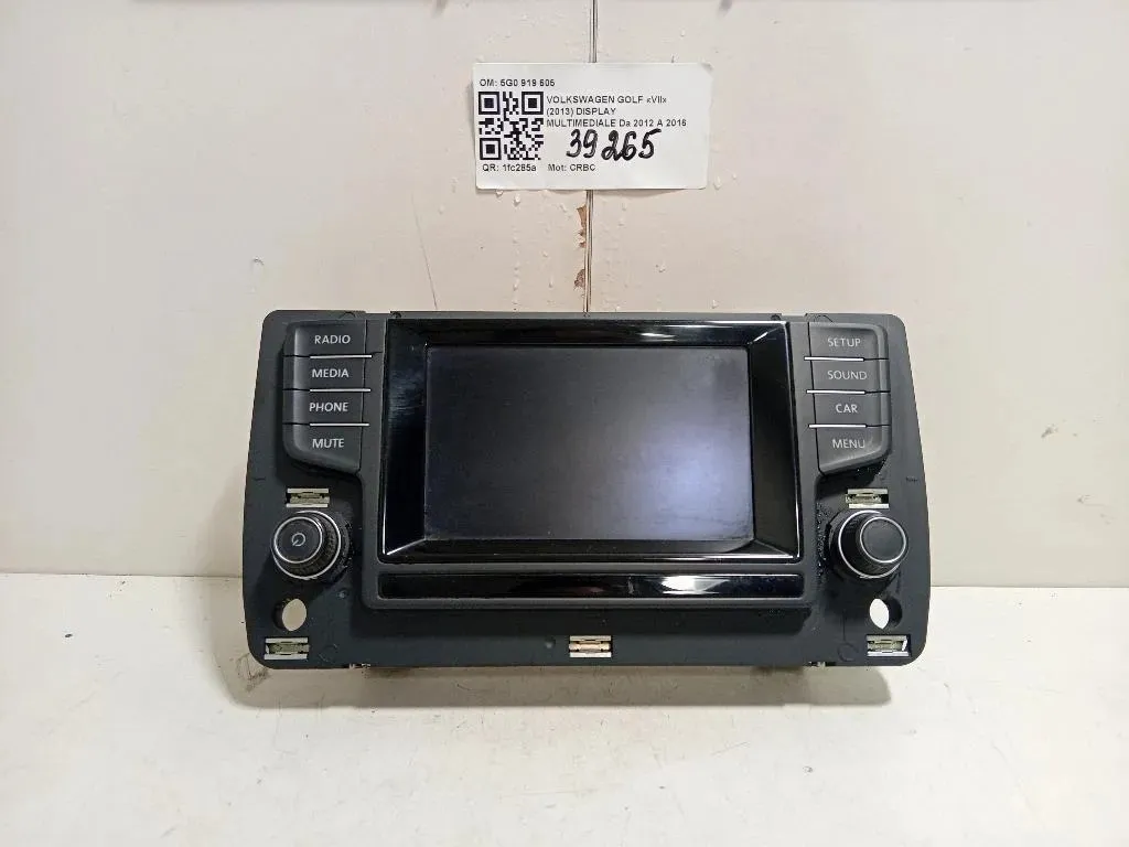 Display Multimediale 5G0 919 605 Volkswagen GOLF VII 2013