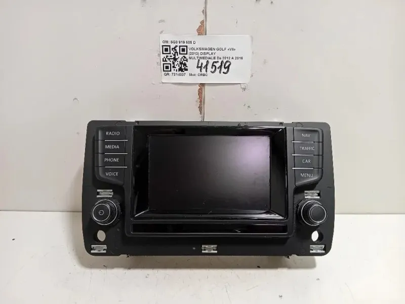 Display Multimediale 5G0 919 605 D Volkswagen GOLF VII 2013