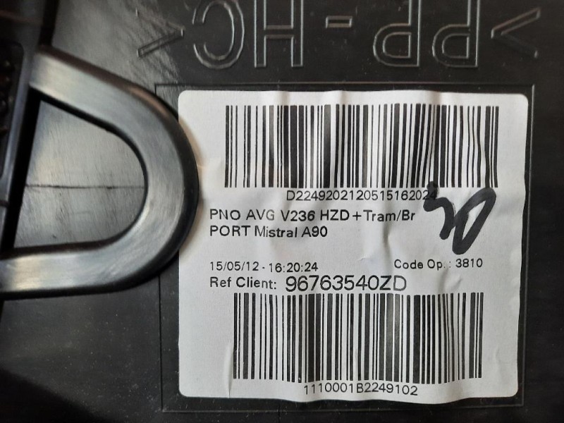Pannello Rivestimento Porta ANT SX 96763540ZD Peugeot 208 I 2012