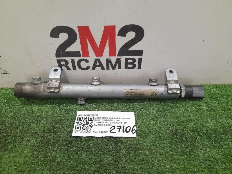 Distributore Carburante Flauto DX A6420700695 Mercedes Classe R W251 2006