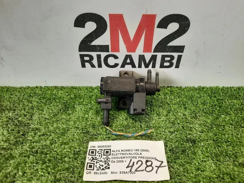Elettrovalvola Convertitore Pressione 55203202 Alfa Romeo 159 2006