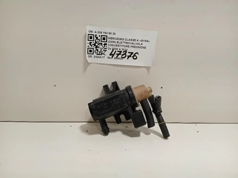 Elettrovalvola Convertitore Pressione A 006 153 66 28 Mercedes Classe A W169 2008