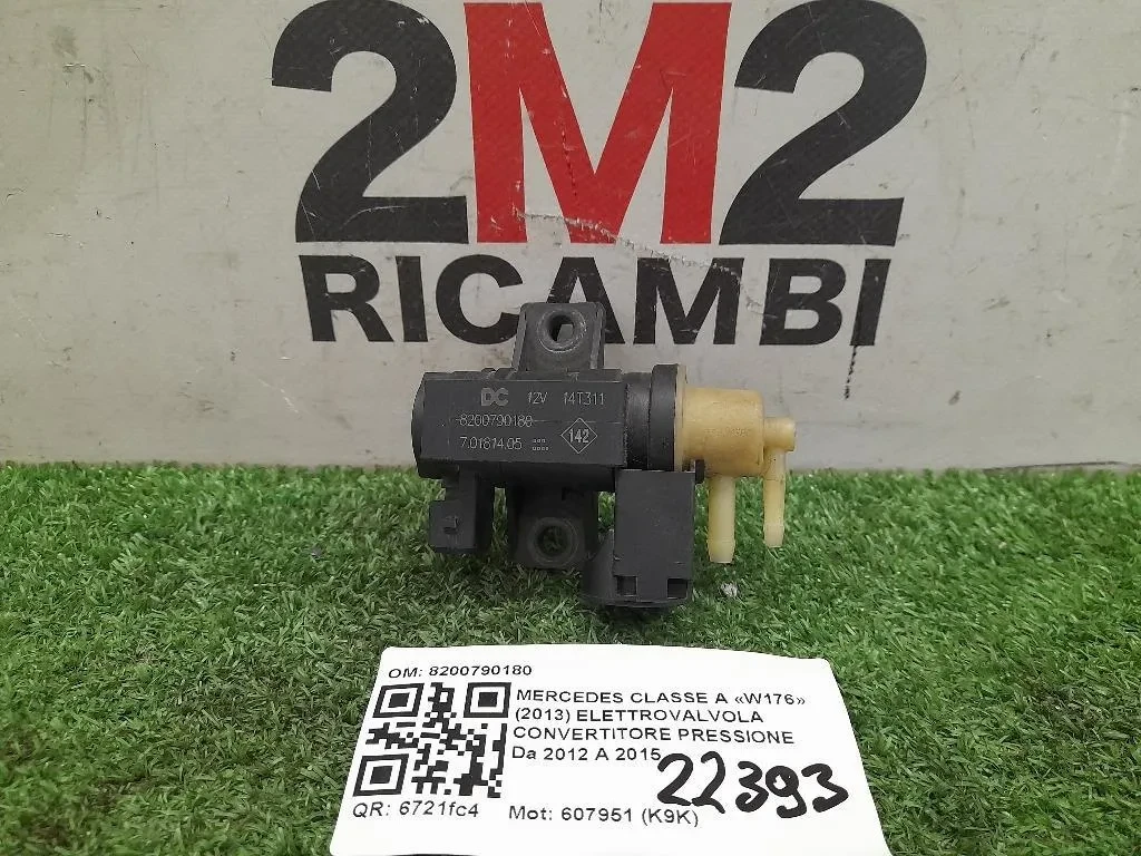 Elettrovalvola Convertitore Pressione 8200790180 Mercedes Classe A W176 2013