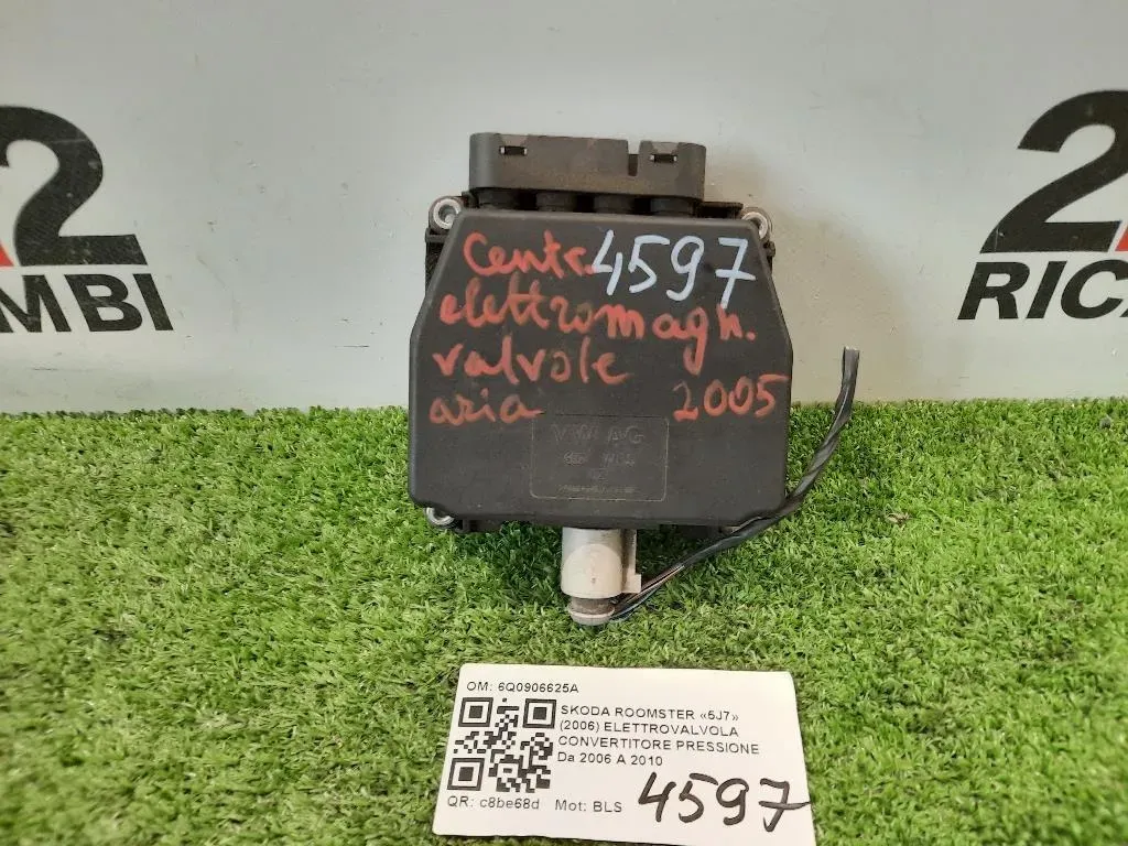 Elettrovalvola Convertitore Pressione 6Q0906625A Skoda Roomster 5J7 2006