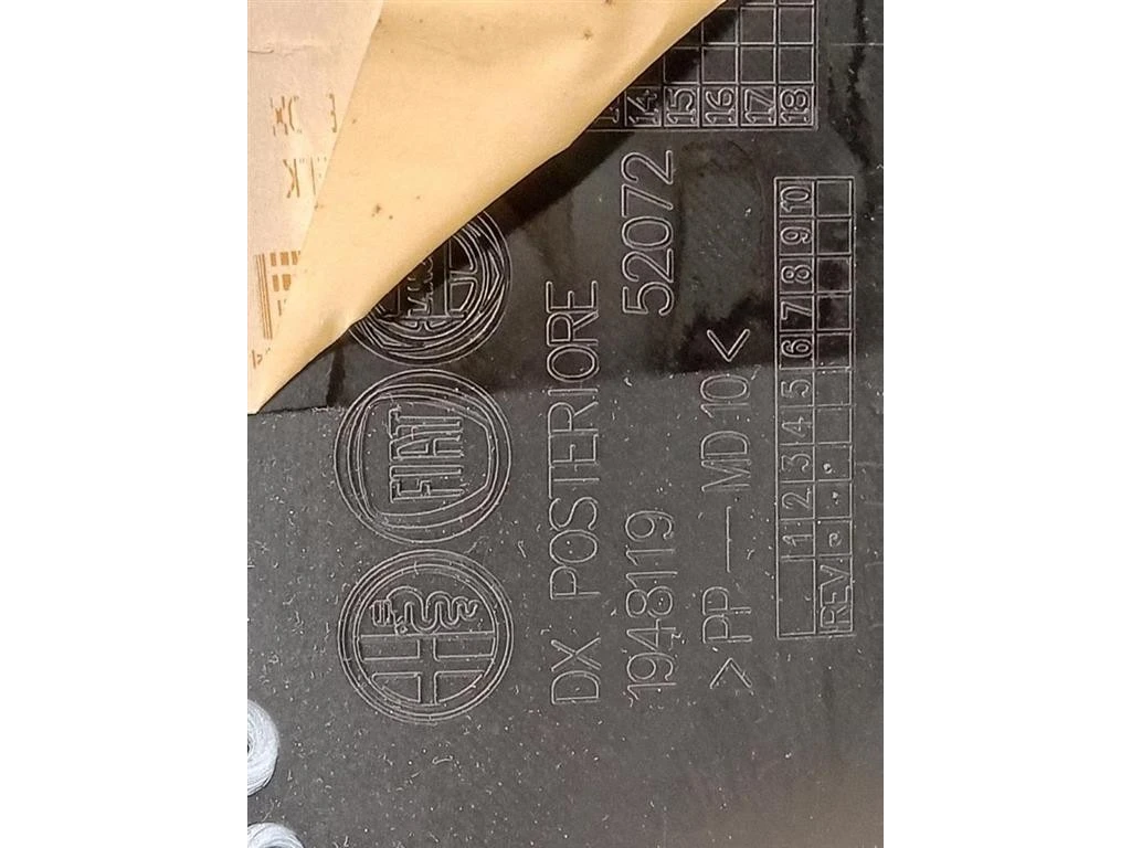 Pannello Rivestimento Porta POST DX 1948119 Alfa Romeo Giulietta 2010