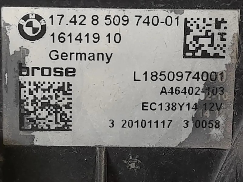 Elettroventola 8509740-01 Bmw Serie 5 F10 Berlina 2010