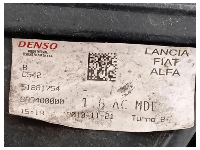 Elettroventola 51881754 Fiat 500L 2013