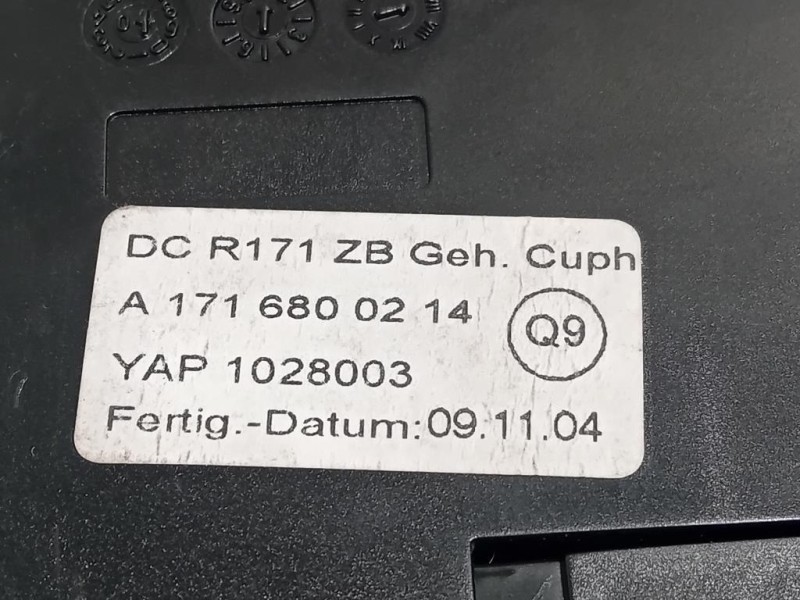 Portabevande DX A1716800214 CENTRALE Mercedes Classe SLK R171 2004