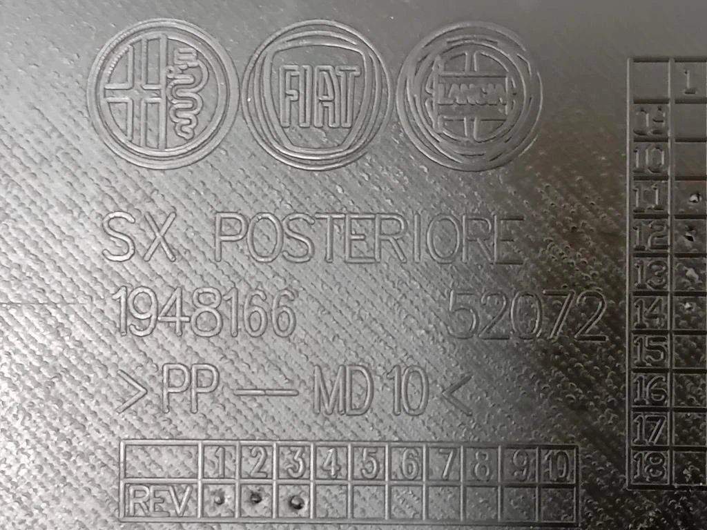 Pannello Rivestimento Porta POST SX Alfa Romeo Giulietta 2013