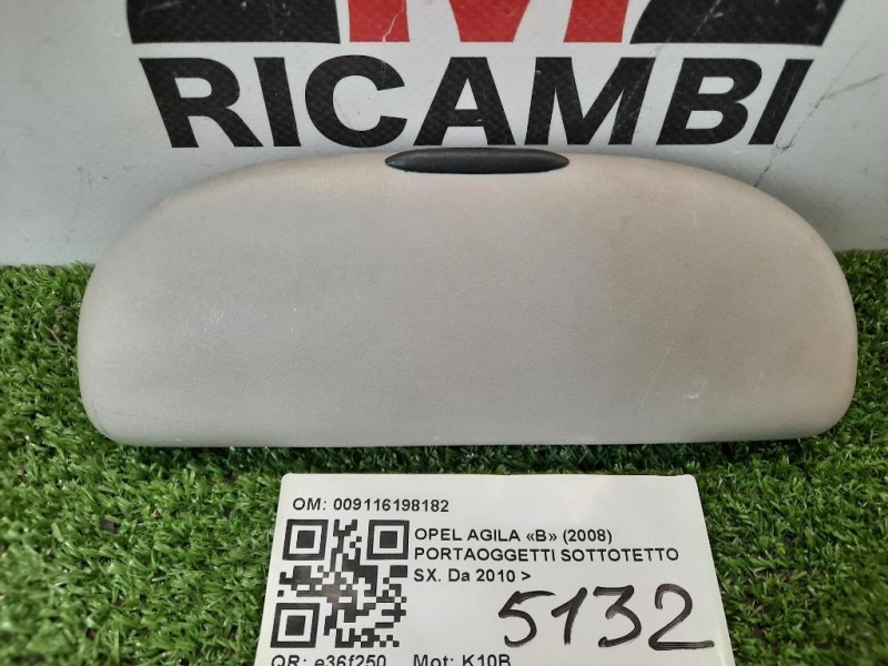 Portaoggetti Sottotetto SX 009116198182 Opel Agila B 2008