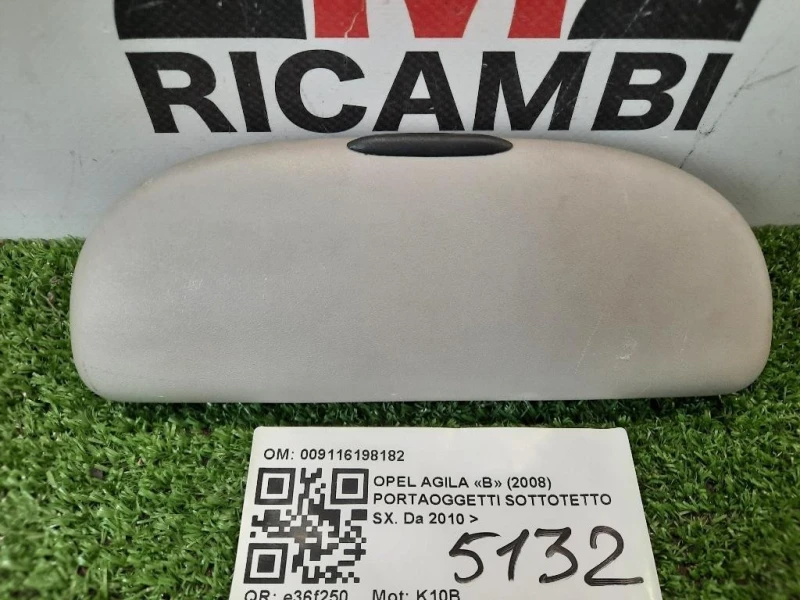 Portaoggetti Sottotetto SX 009116198182 Opel Agila B 2008