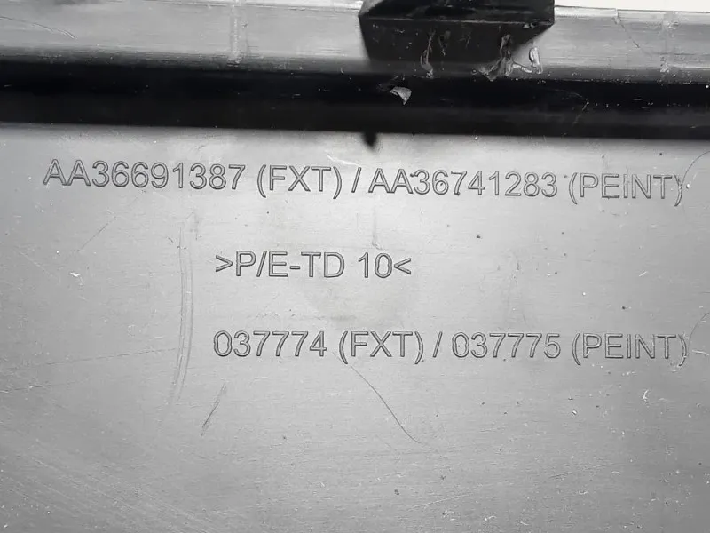 Portatarga Paraurti ANT AA36691387 Peugeot 3008 I 2013
