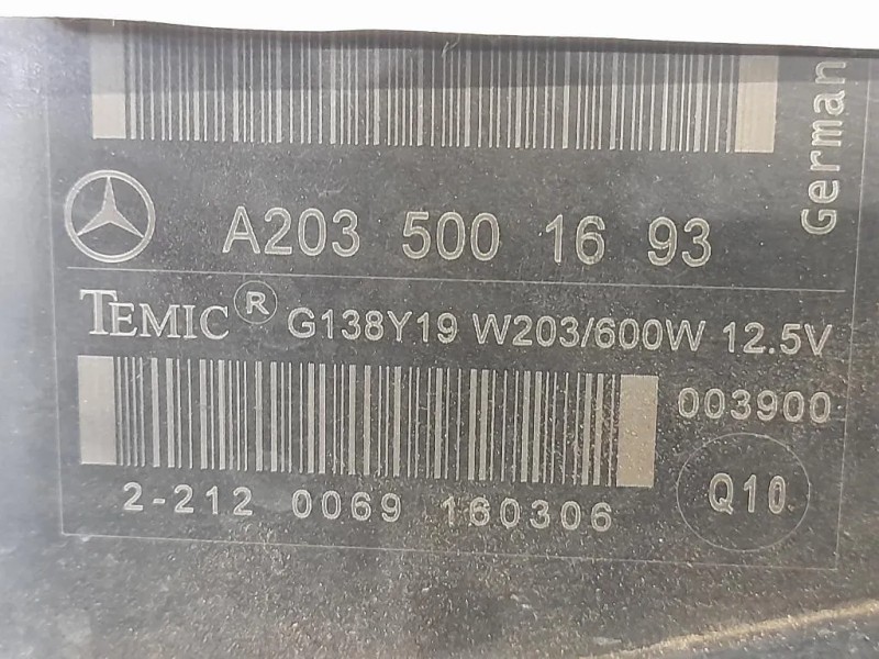 Elettroventola A2035001693 Mercedes Classe C W203 2000