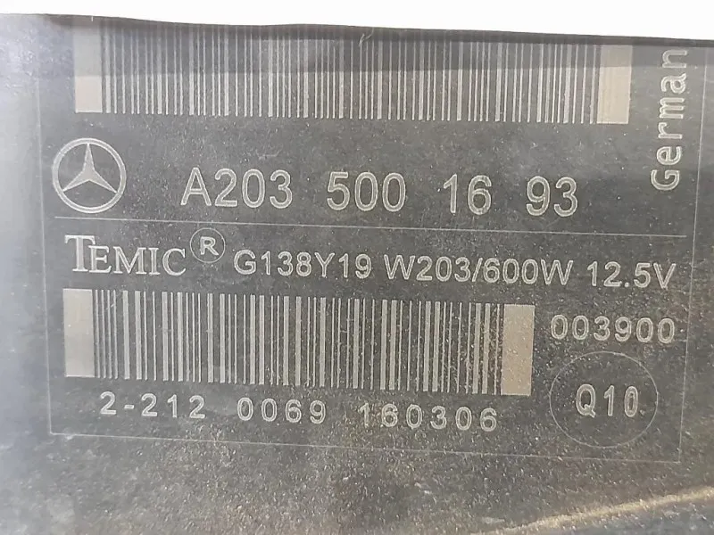 Elettroventola A2035001693 Mercedes Classe C W203 2000