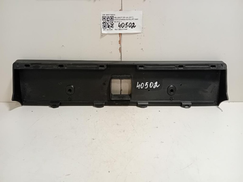 Portatarga Paraurti ANT 9837708880 Peugeot 308 II 2017