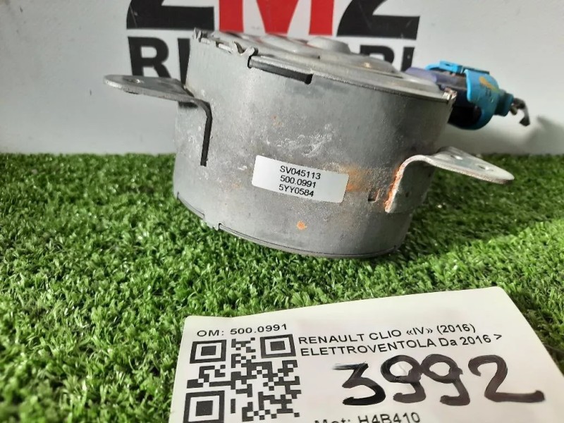 Elettroventola MOTORINO 5000991 Renault CLIO IV 2016