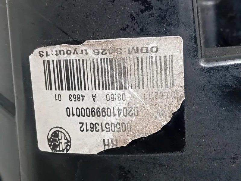 Fanale EST POST DX 50513612 Alfa Romeo Giulietta 2010