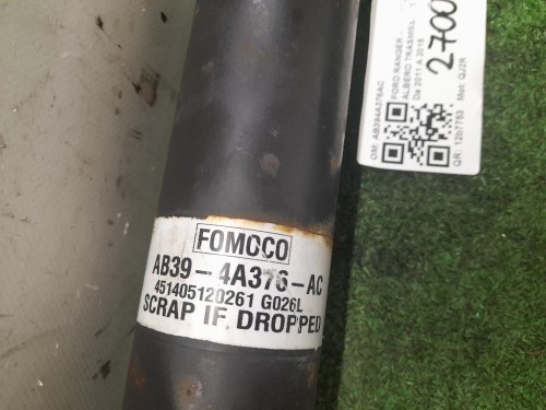 Albero Trasmissione ANT AB394A376AC Ford Ranger IV 2012