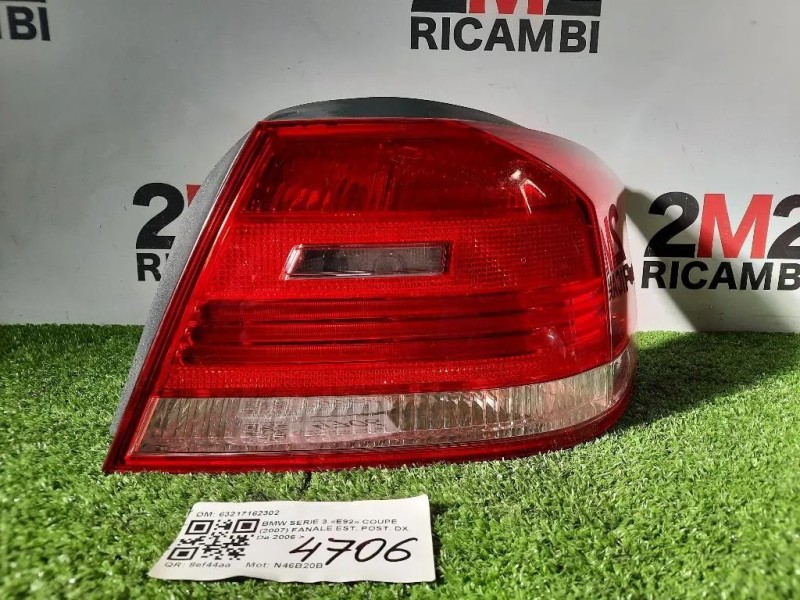 Fanale EST POST DX 63217162302 Bmw Serie 3 E92 Coupe 2007