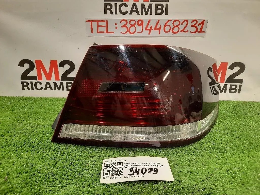 Fanale EST POST DX 7 174 404-06 Bmw Serie 3 E92 Coupe 2007