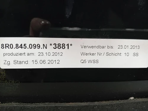 Parabrezza VETRO DAVANT ANT 8R0845099NNVB Audi Q5 8RB 2012