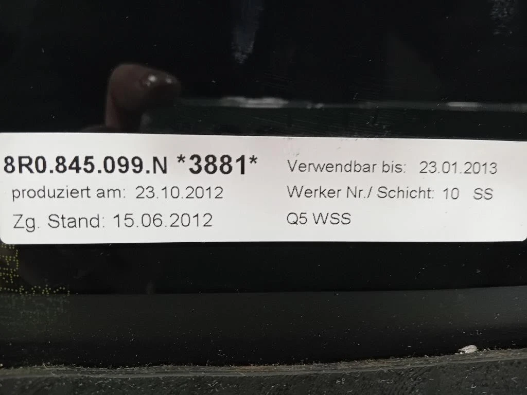 Parabrezza VETRO DAVANT ANT 8R0845099NNVB Audi Q5 8RB 2012