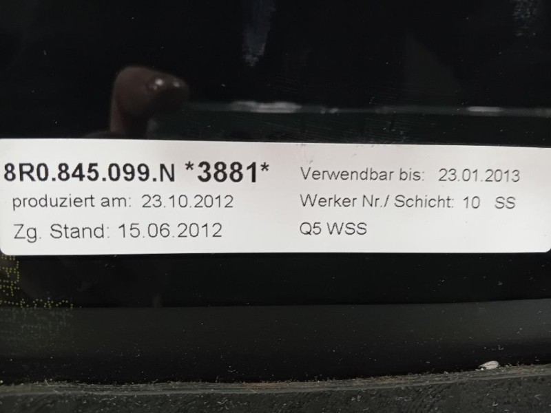 Parabrezza VETRO DAVANT ANT 8R0845099NNVB Audi Q5 8RB 2012