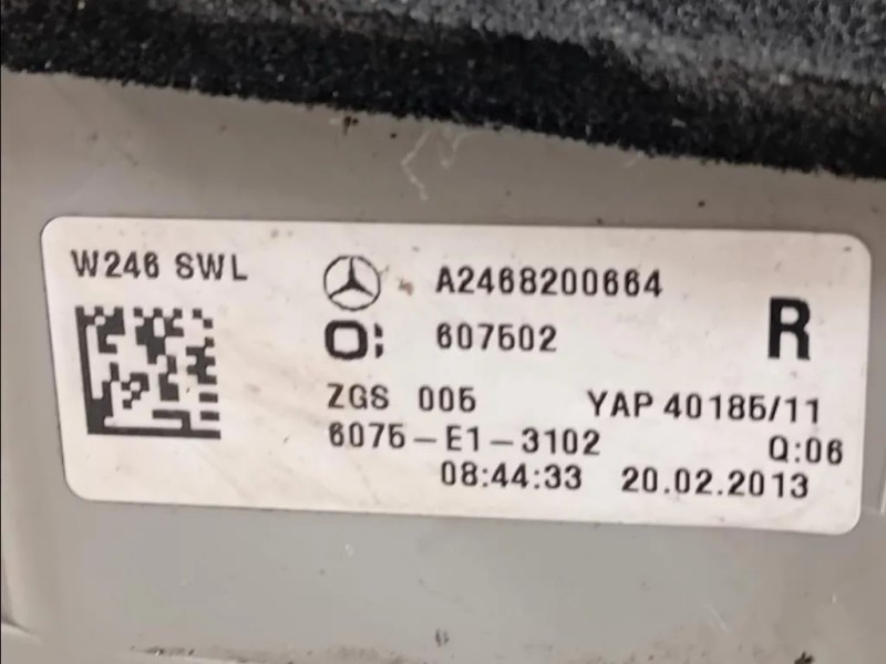 Fanale EST POST DX A2468200664 Mercedes Classe B W246 2012