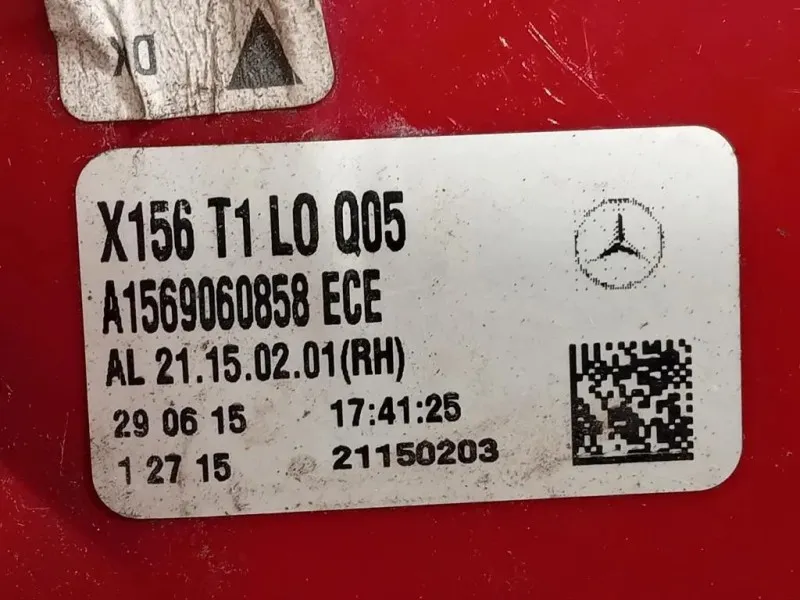 Fanale EST POST DX A1569060858 Mercedes Classe GLA X156 2014