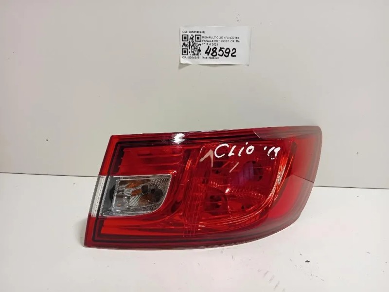 Fanale EST POST DX 265509846R Renault CLIO IV 2016