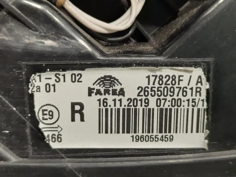 Fanale EST POST DX 265509761R Renault CLIO V 2019