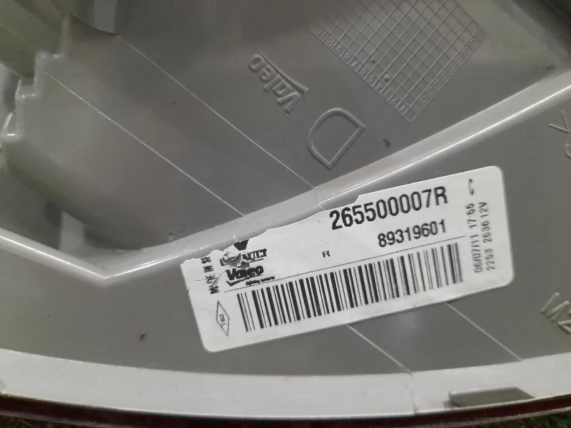 Fanale EST POST DX 265500007R Renault Mégane III 2009