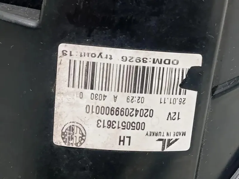 Fanale EST POST SX 50513613 Alfa Romeo Giulietta 2010